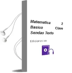 Descargar AudioLibro Matemática. 2 Básico. Clave Sendas. Texto  de Ediciones Sm año 2004