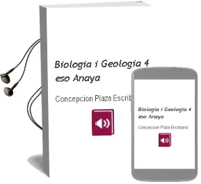 Descargar AudioLibro Biologia i Geologia 4. Eso. Anaya de Concepción Plaza Escribano año 2016