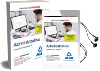 Descargar AudioLibro Administrativo de la Comunidad de Madrid. Temario Volumen 3 de Varios Autores año 2018
