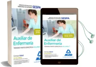 Descargar AudioLibro Auxiliar de Enfermeria del Servicio de Salud del Principado de Asturias (Sespa): Temario Parte Especifica (Vol. 1) de Varios Autores año 2018