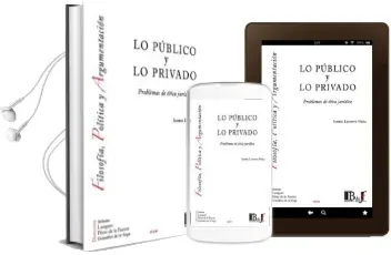 Descargar AudioLibro Lo Público y lo Privado de Isabel Lifante Vidal año 2018