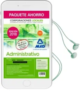 Descargar AudioLibro Paquete Ahorro Administrativo de Corporaciones Locales (Inclye Temario General Volumenes 1 y 2; Test del Temario General; Simulacros de Examen; Supuestos Practicos y Acceso Gratis a Campu de Varios Autores año 2018
