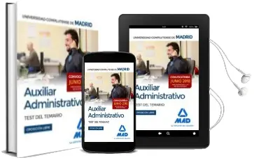 Descargar AudioLibro Auxiliar Administrativo de la Universidad Complutense de Madrid. Test del Temario (Convocatoria Junio 2018; Oposición Libre) de Varios Autores año 2018